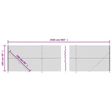 NNEVL Chain Link Fence with Flange Green 1.6x25 m