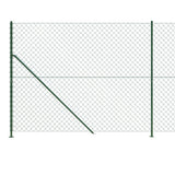 NNEVL Chain Link Fence with Flange Green 1.8x25 m