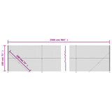 NNEVL Chain Link Fence with Flange Green 1.8x25 m
