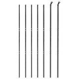 NNEVL Chain Link Fence Anthracite 1.6x10 m