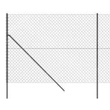 NNEVL Chain Link Fence Anthracite 1.6x10 m
