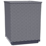 NNEVL Planters 2 pcs Dark Grey 30x30x37 cm Polypropylene
