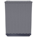 NNEVL Planters 2 pcs Dark Grey 30x30x37 cm Polypropylene