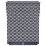 NNEVL Planters 2 pcs Dark Grey 30x30x37 cm Polypropylene