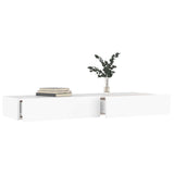 NNEVL TV Cabinet with LED Lights White 120x35x15.5 cm