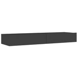 NNEVL TV Cabinet with LED Lights Grey 120x35x15.5 cm