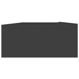 NNEVL TV Cabinet with LED Lights Grey 120x35x15.5 cm