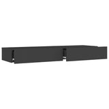 NNEVL TV Cabinet with LED Lights Grey 120x35x15.5 cm