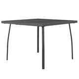 NNEVL Garden Table Anthracite 100x100x72 cm Steel Mesh