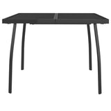 NNEVL Garden Table Anthracite 100x100x72 cm Steel Mesh