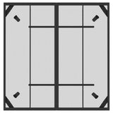 NNEVL Garden Table Anthracite 100x100x72 cm Steel Mesh