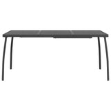 NNEVL Garden Table Anthracite 165x80x72 cm Steel Mesh