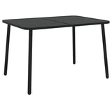 NNEVL Garden Table Anthracite 110x80x71 cm Steel