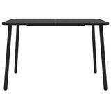 NNEVL Garden Table Anthracite 110x80x71 cm Steel