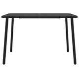 NNEVL Garden Table Anthracite 110x80x71 cm Steel