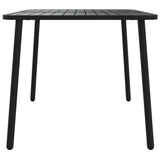 NNEVL Garden Table Anthracite 110x80x71 cm Steel