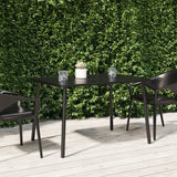 NNEVL Garden Table Anthracite 110x80x71 cm Steel