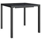 NNEVL Garden Table Anthracite 80x80x72 cm Steel