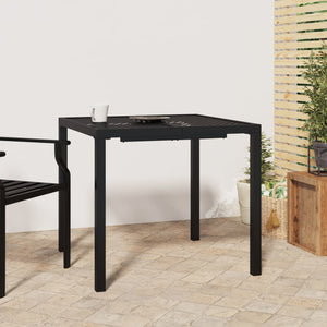 NNEVL Garden Table Anthracite 80x80x72 cm Steel