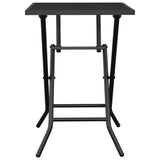 NNEVL Folding Garden Table Anthracite 50x50x72 cm Steel Mesh