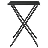 NNEVL Folding Garden Table Anthracite 50x50x72 cm Steel Mesh