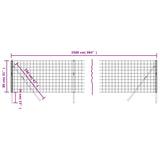 NNEVL Wire Mesh Fence Green 0.8x25 m Galvanised Steel
