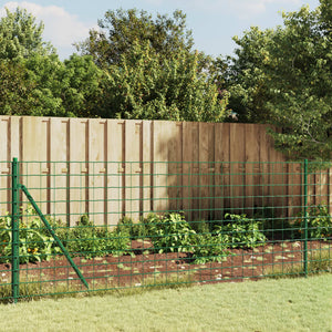 NNEVL Wire Mesh Fence Green 0.8x25 m Galvanised Steel