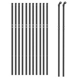 NNEVL Wire Mesh Fence Anthracite 0.8x25 m Galvanised Steel