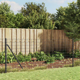 NNEVL Wire Mesh Fence Anthracite 1x25 m Galvanised Steel