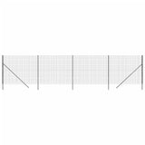 NNEVL Wire Mesh Fence Anthracite 1.6x10 m Galvanised Steel