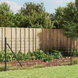 NNEVL Wire Mesh Fence Anthracite 1.1x25 m Galvanised Steel