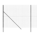 NNEVL Wire Mesh Fence Anthracite 1.4x25 m Galvanised Steel