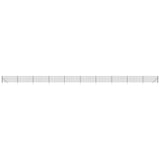 NNEVL Wire Mesh Fence with Spike Anchors Anthracite 1x25 m