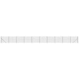 NNEVL Wire Mesh Fence with Spike Anchors Anthracite 1.6x25 m