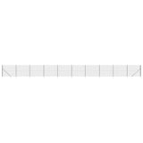 NNEVL Wire Mesh Fence with Spike Anchors Anthracite 1.4x25 m