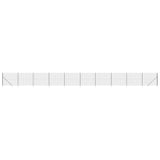 NNEVL Wire Mesh Fence with Spike Anchors Anthracite 1.8x25 m