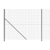 NNEVL Wire Mesh Fence with Flange Anthracite 1.6x25 m