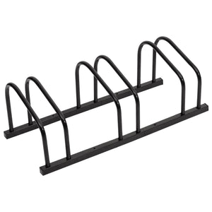 NNEVL Bike Rack for 3 Bikes Black Steel