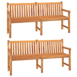 NNEVL 3 Piece Garden Dining Set Solid Wood Teak
