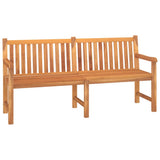NNEVL 3 Piece Garden Dining Set Solid Wood Teak
