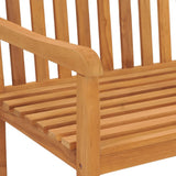 NNEVL 3 Piece Garden Dining Set Solid Wood Teak