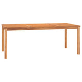 NNEVL 3 Piece Garden Dining Set Solid Wood Teak