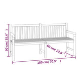 NNEVL 3 Piece Garden Dining Set Solid Wood Teak