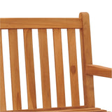 NNEVL 5 Piece Garden Dining Set Solid Wood Teak