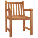 NNEVL 5 Piece Garden Dining Set Solid Wood Teak