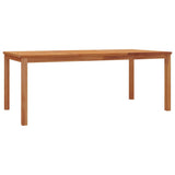 NNEVL 5 Piece Garden Dining Set Solid Wood Teak