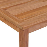 NNEVL 5 Piece Garden Dining Set Solid Wood Teak