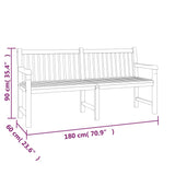 NNEVL 5 Piece Garden Dining Set Solid Wood Teak