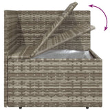 NNEVL 6 Piece Garden Lounge Set with Cushions Grey Poly Rattan