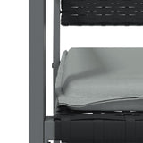 NNEVL Garden Chairs with Cushions 2 pcs Black 54x62.5x89 cm Poly Rattan